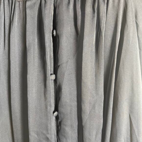 Rickie Freeman Teri Jon Navy Blue Lace Empire Waist Chiffon Formal Gown 10 - Picture 13 of 13